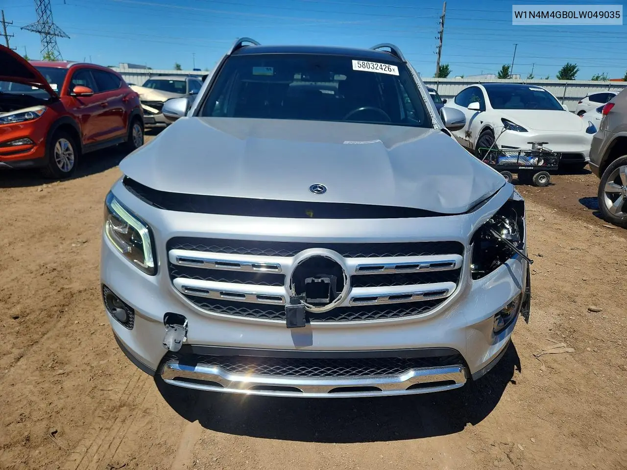2020 Mercedes-Benz Glb 250 VIN: W1N4M4GB0LW049035 Lot: 58032426