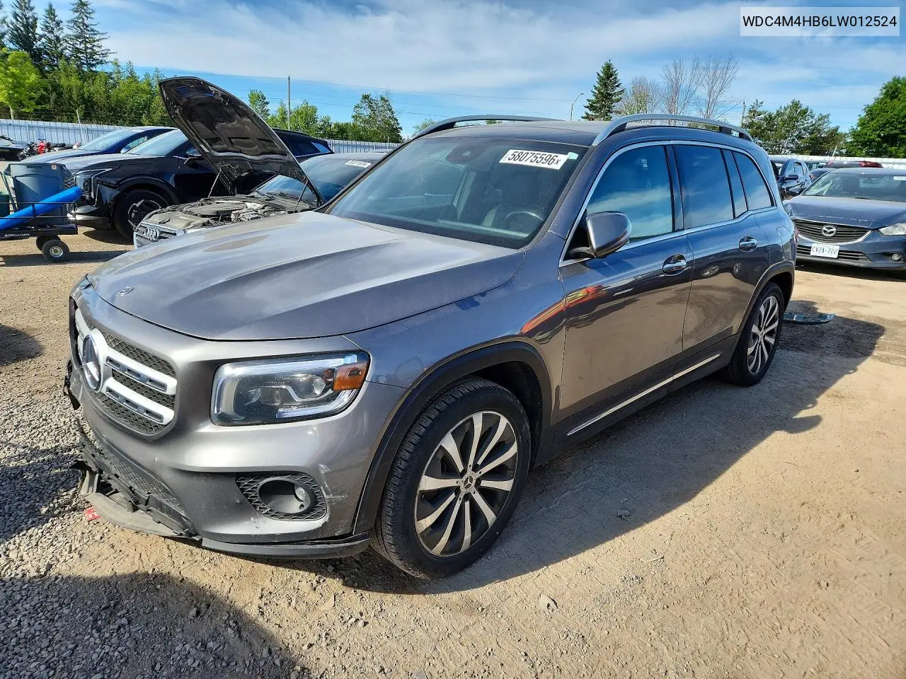 2020 Mercedes-Benz Glb 250 4Matic VIN: WDC4M4HB6LW012524 Lot: 58075596