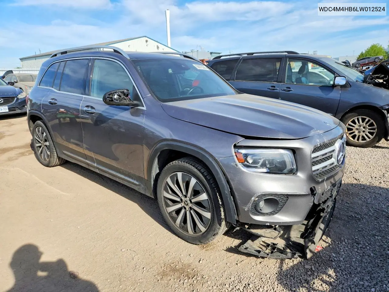 2020 Mercedes-Benz Glb 250 4Matic VIN: WDC4M4HB6LW012524 Lot: 58075596