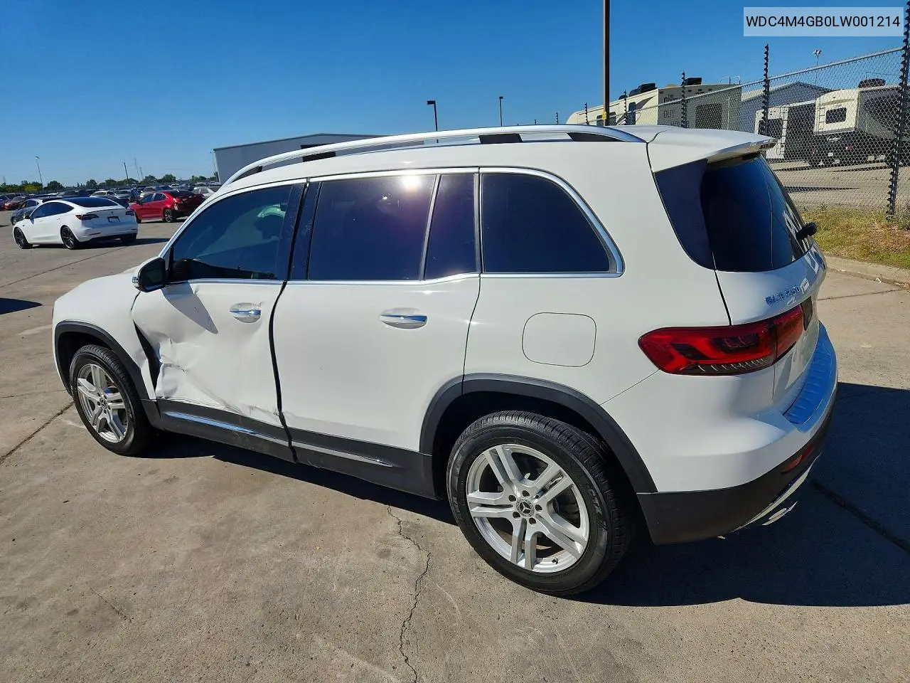 2020 Mercedes-Benz Glb 250 VIN: WDC4M4GB0LW001214 Lot: 58147936