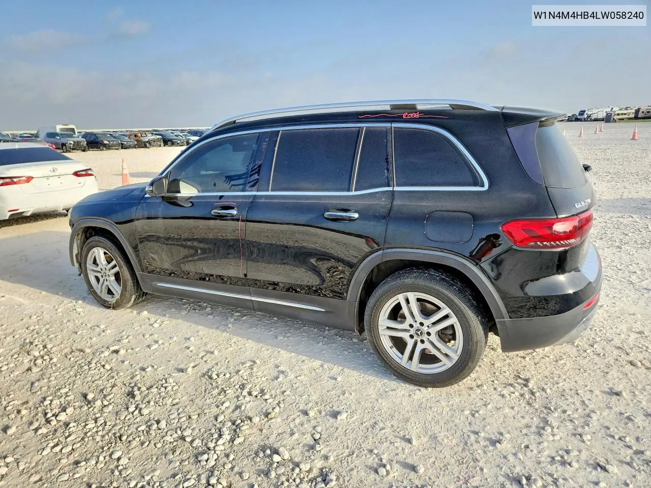 2020 Mercedes-Benz Glb 250 4Matic VIN: W1N4M4HB4LW058240 Lot: 58406316