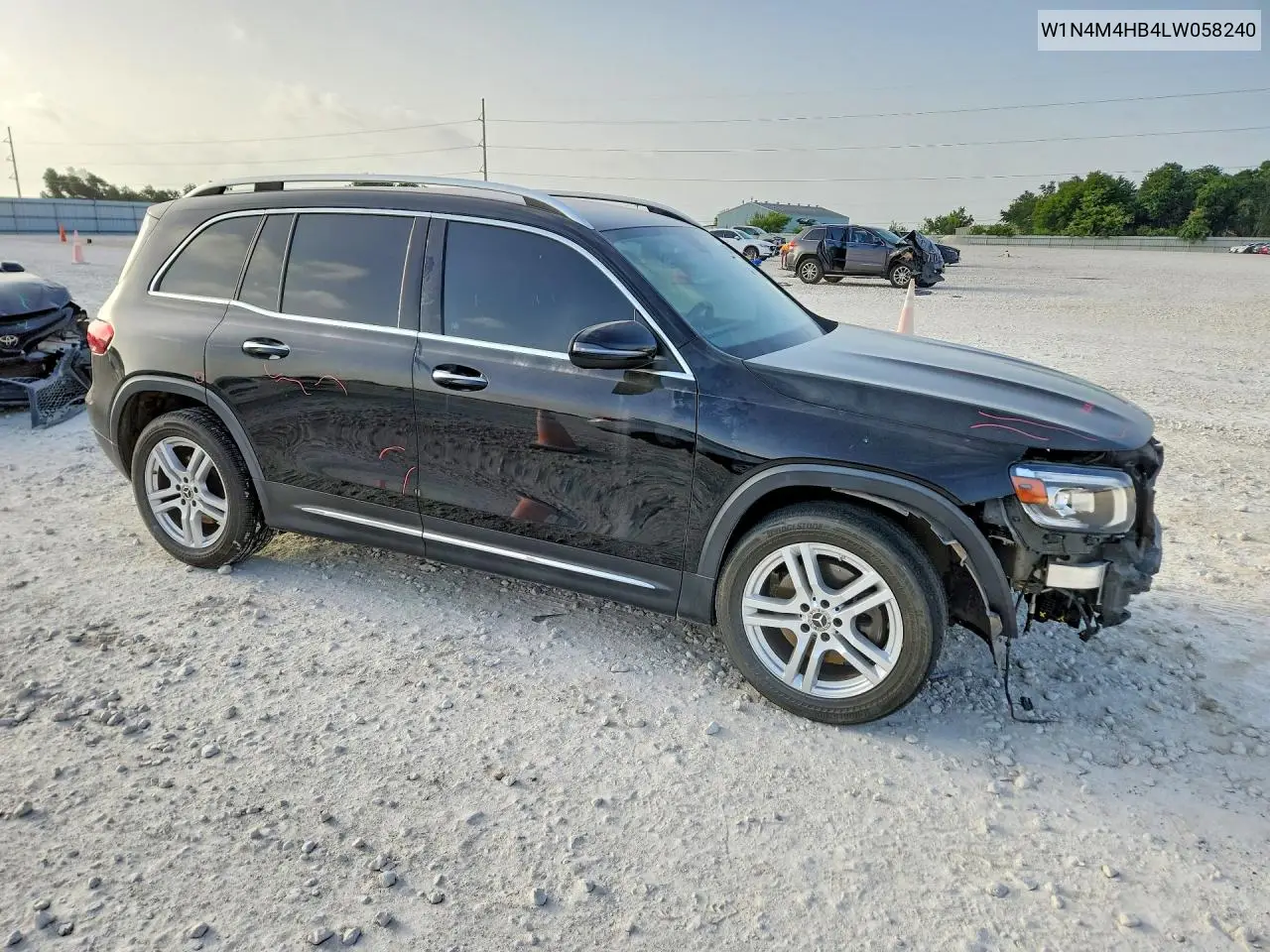 2020 Mercedes-Benz Glb 250 4Matic VIN: W1N4M4HB4LW058240 Lot: 58406316