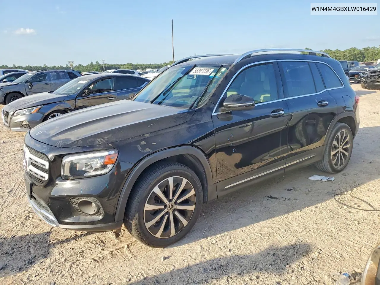 2020 Mercedes-Benz Glb 250 VIN: W1N4M4GBXLW016429 Lot: 58867236
