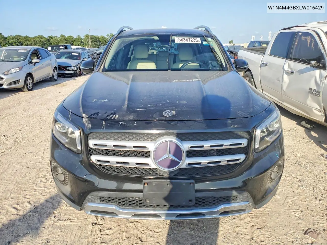 2020 Mercedes-Benz Glb 250 VIN: W1N4M4GBXLW016429 Lot: 58867236