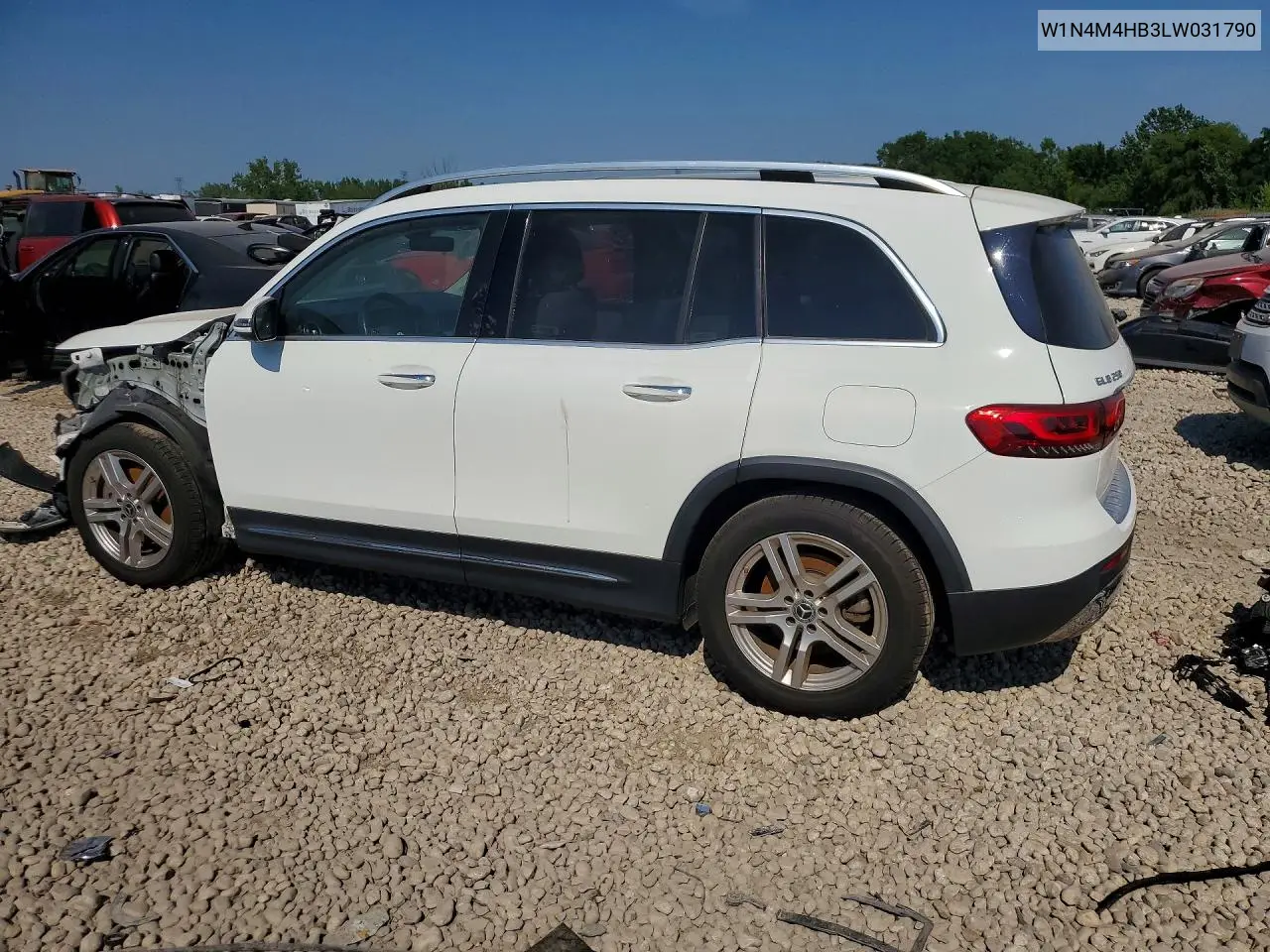 2020 Mercedes-Benz Glb 250 4Matic VIN: W1N4M4HB3LW031790 Lot: 59992636