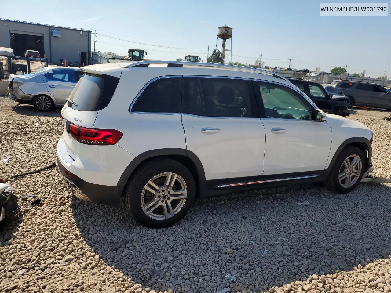 2020 Mercedes-Benz Glb 250 4Matic VIN: W1N4M4HB3LW031790 Lot: 59992636