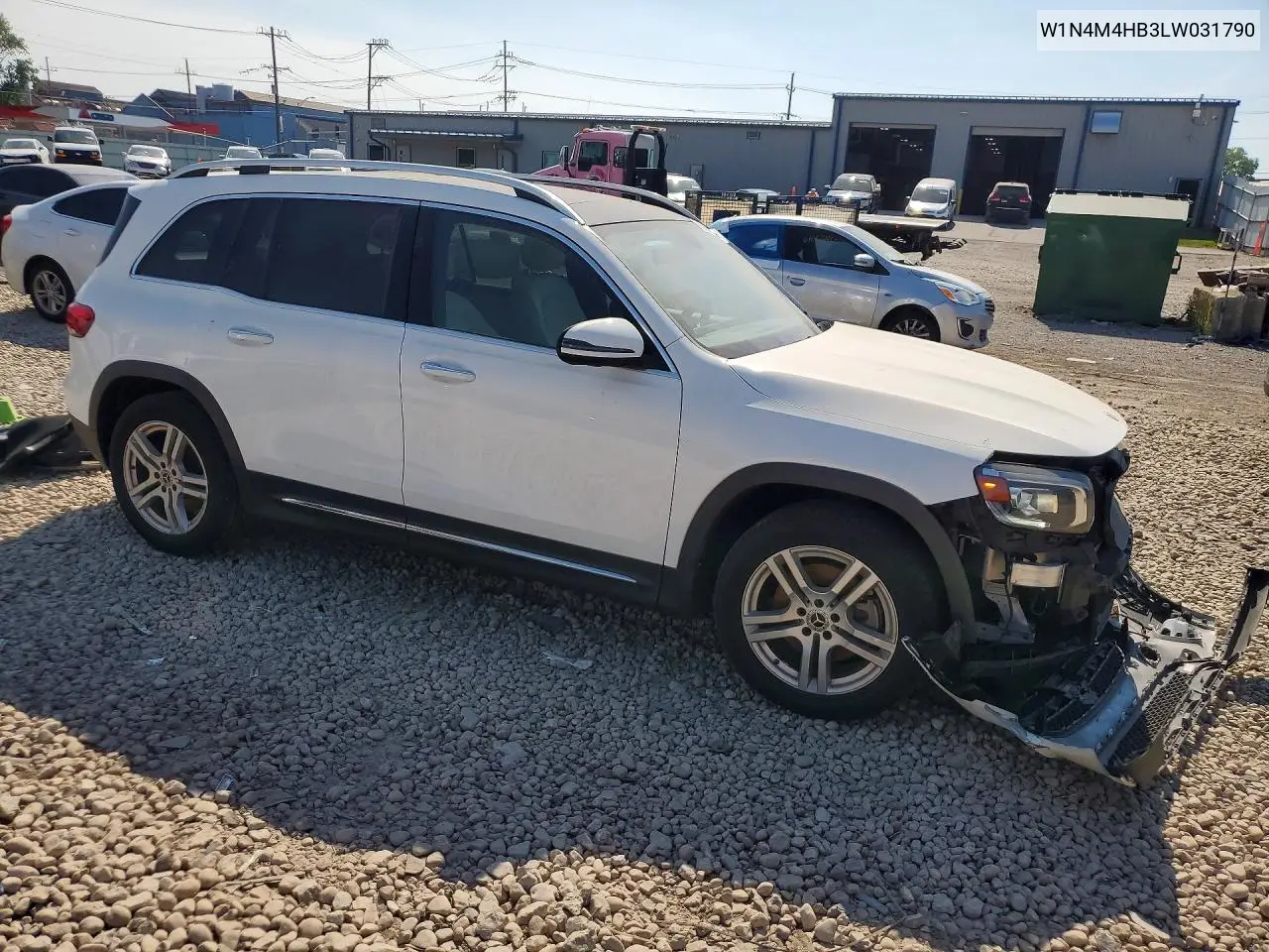 2020 Mercedes-Benz Glb 250 4Matic VIN: W1N4M4HB3LW031790 Lot: 59992636