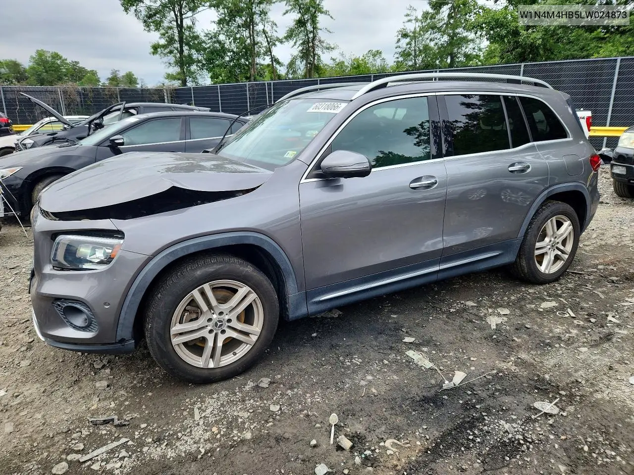 2020 Mercedes-Benz Glb 250 4Matic VIN: W1N4M4HB5LW024873 Lot: 60318066