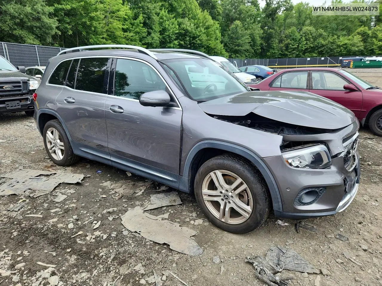 2020 Mercedes-Benz Glb 250 4Matic VIN: W1N4M4HB5LW024873 Lot: 60318066