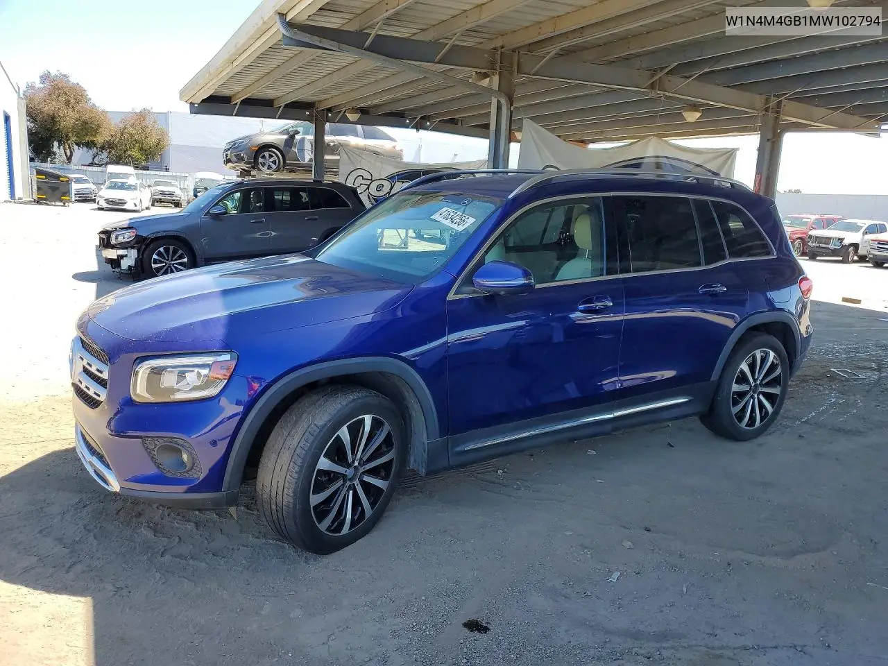 2021 Mercedes-Benz Glb 250 VIN: W1N4M4GB1MW102794 Lot: 41634256