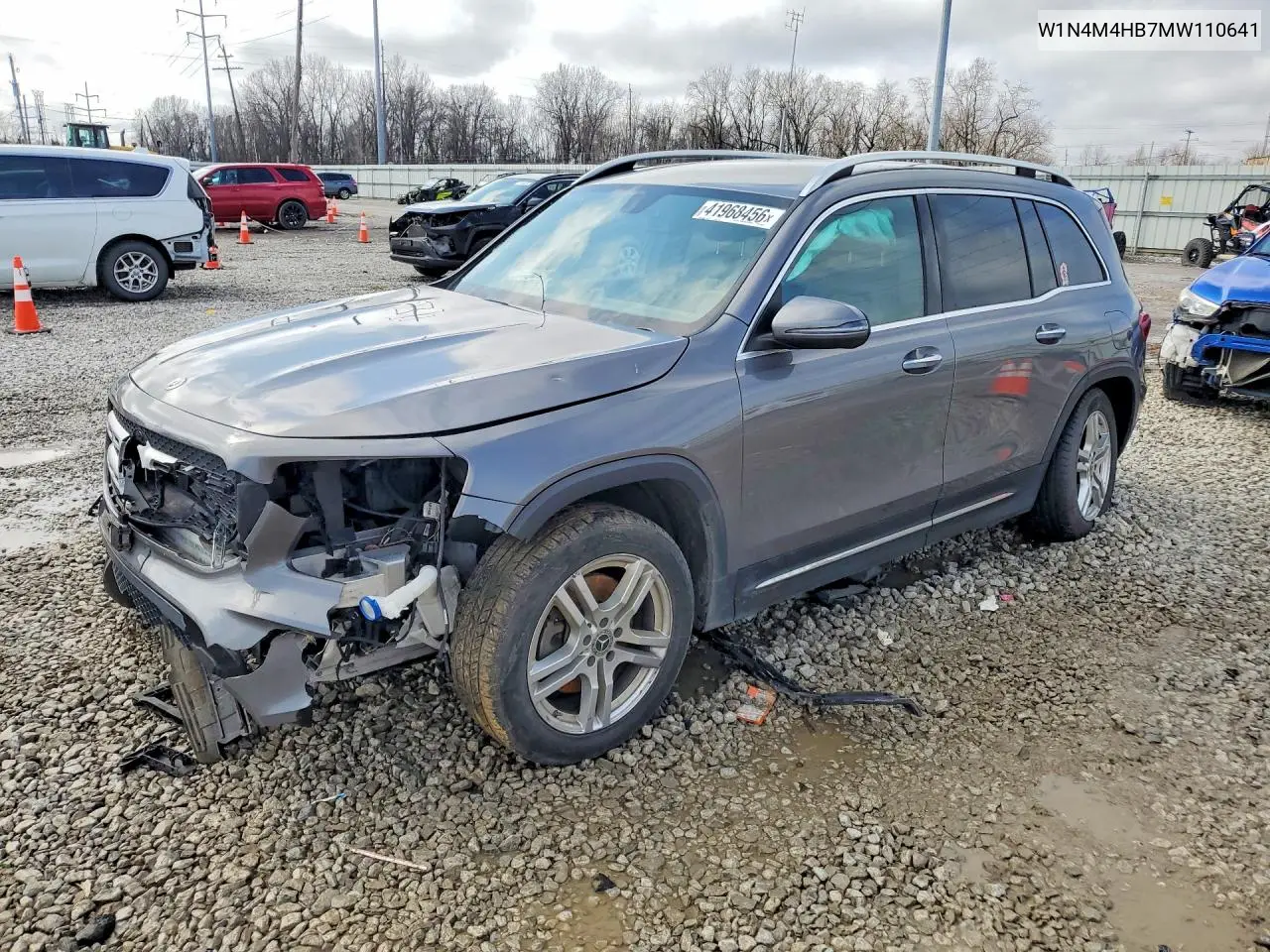 2021 Mercedes-Benz Glb 250 4Matic VIN: W1N4M4HB7MW110641 Lot: 41968456