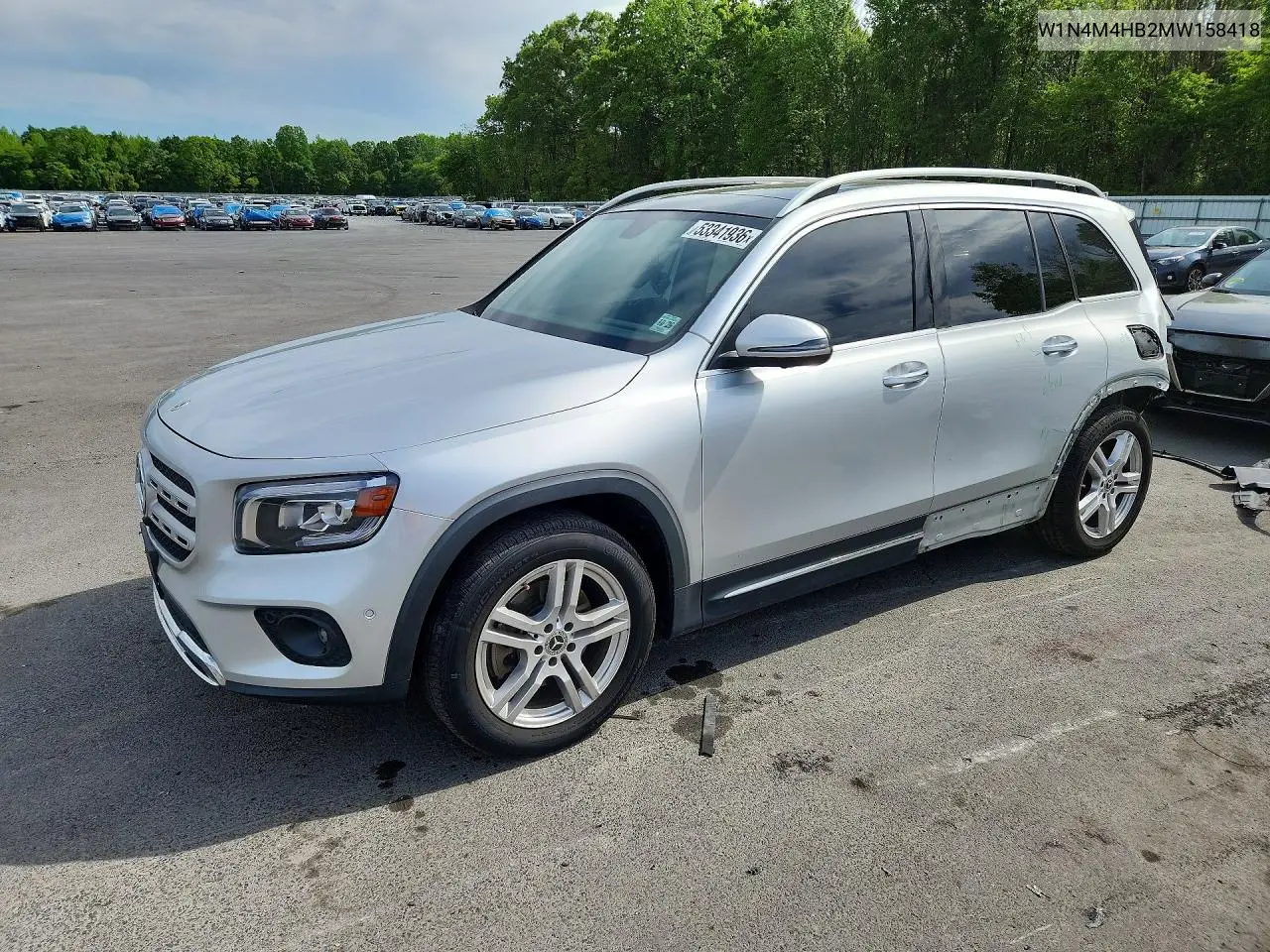 2021 Mercedes-Benz Glb 250 4Matic VIN: W1N4M4HB2MW158418 Lot: 53341936