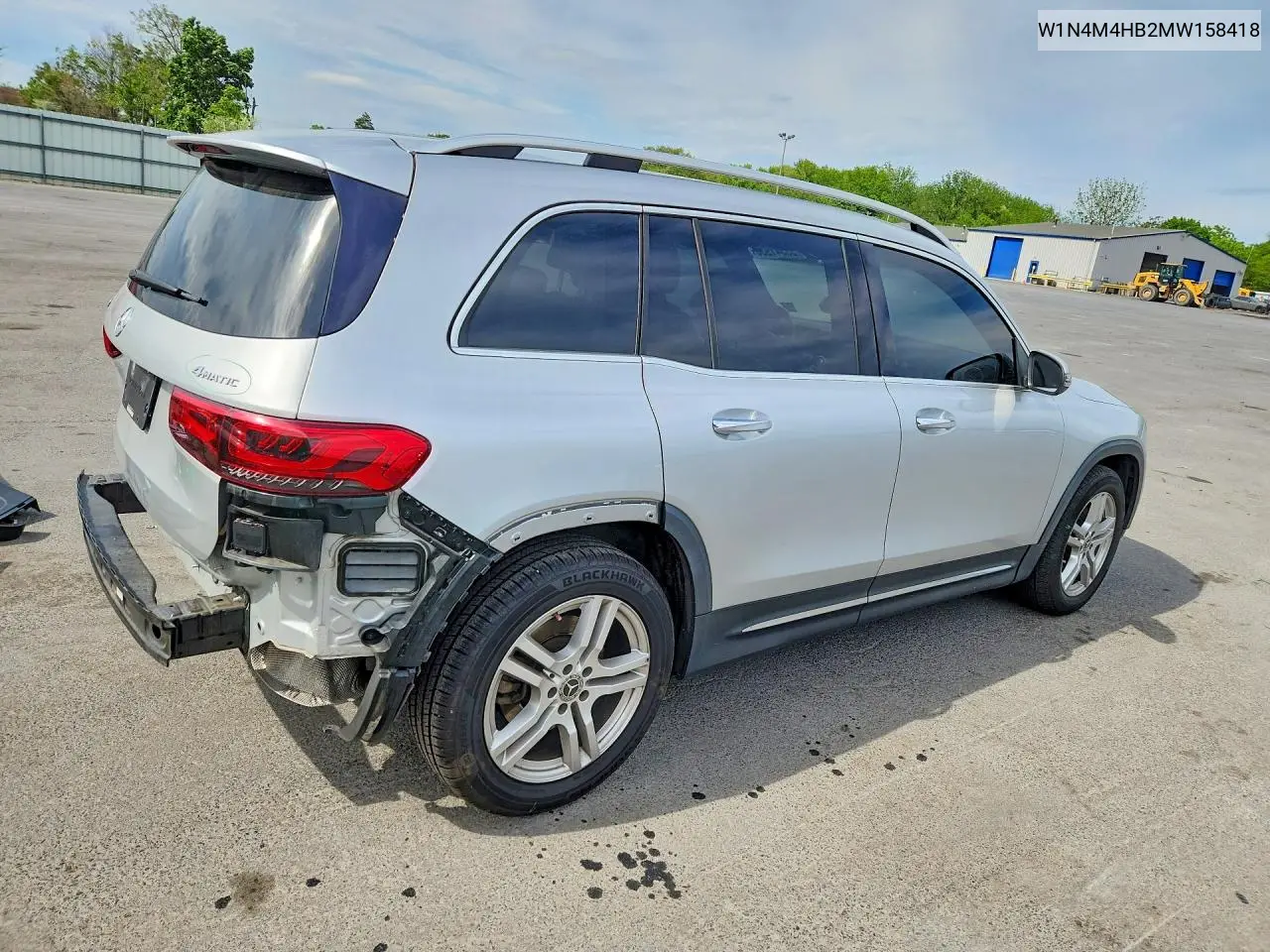2021 Mercedes-Benz Glb 250 4Matic VIN: W1N4M4HB2MW158418 Lot: 53341936