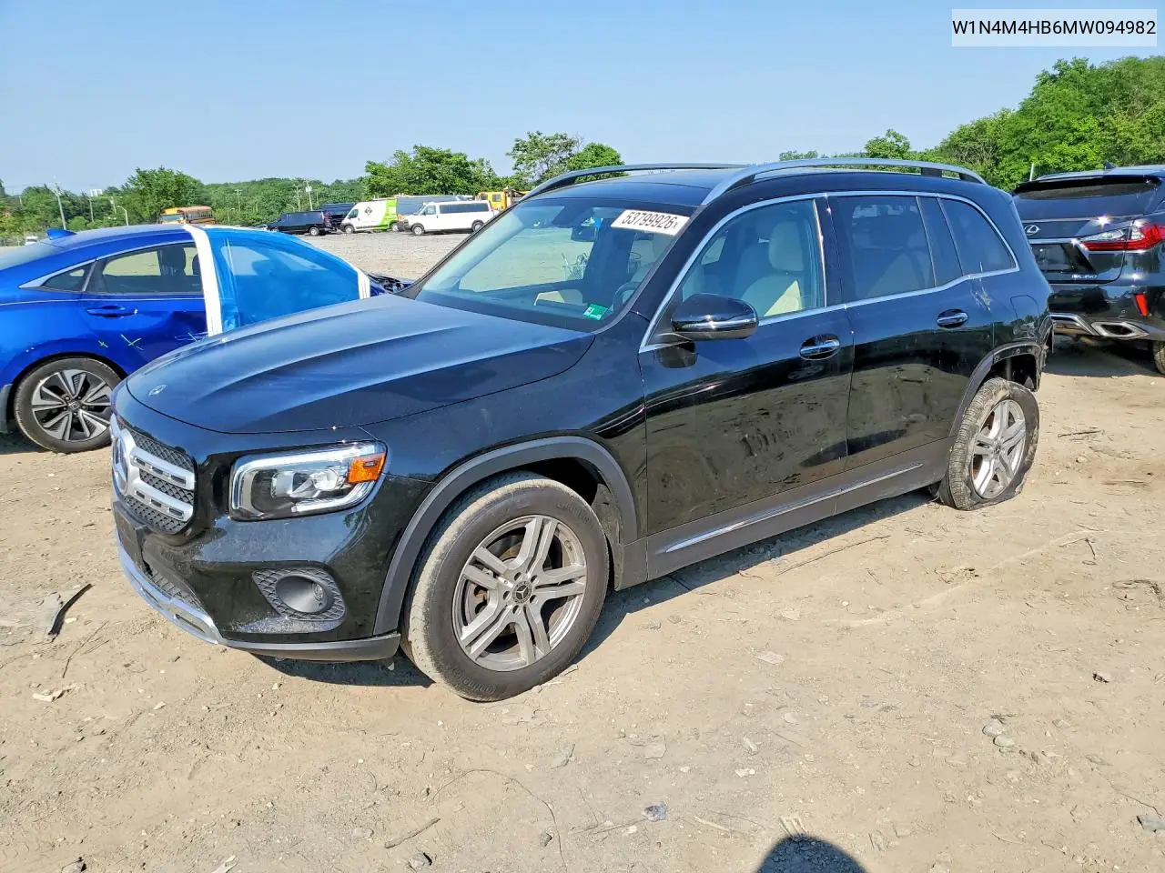 2021 Mercedes-Benz Glb 250 4Matic VIN: W1N4M4HB6MW094982 Lot: 53799926