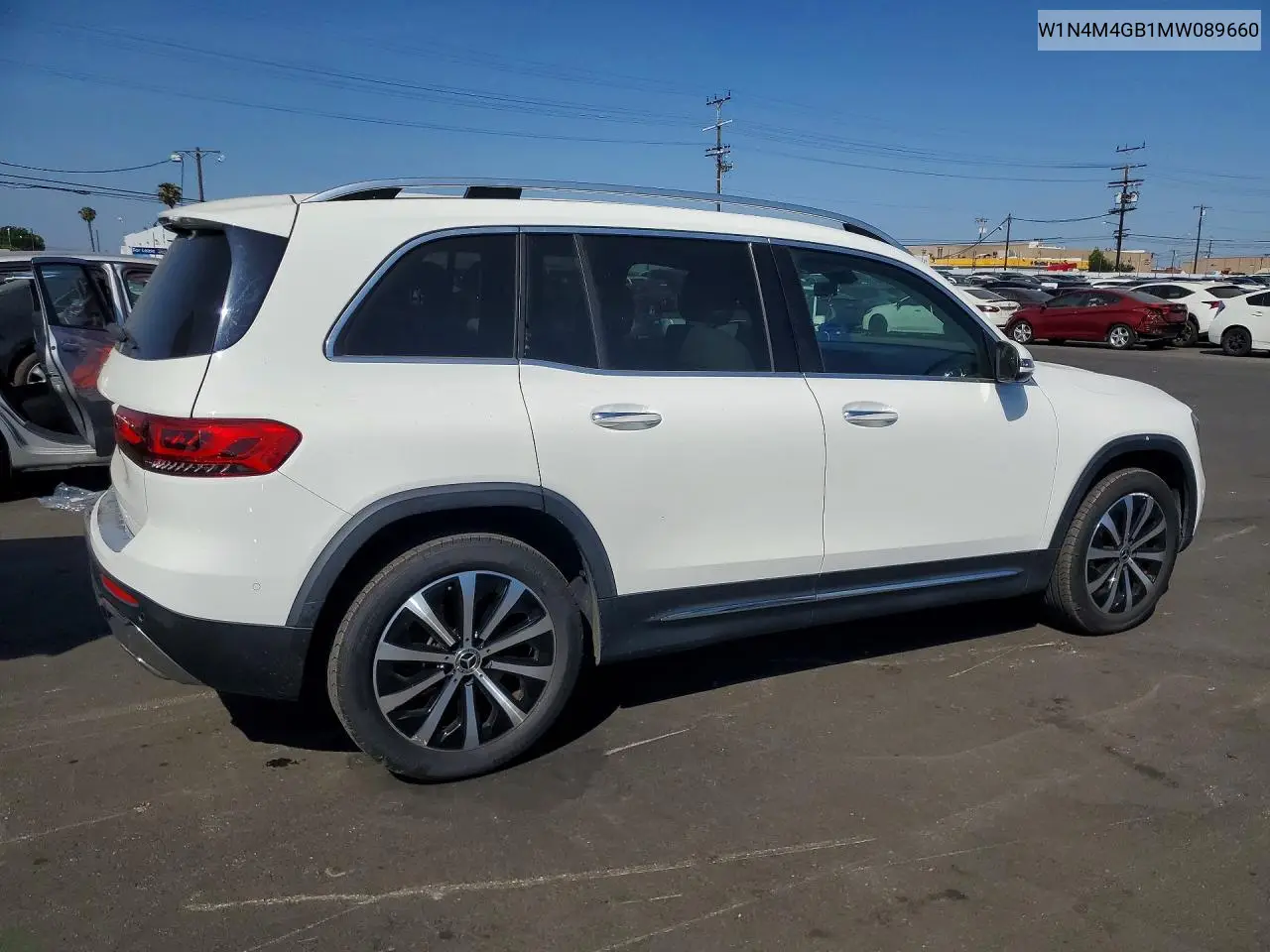 2021 Mercedes-Benz Glb 250 VIN: W1N4M4GB1MW089660 Lot: 54168186