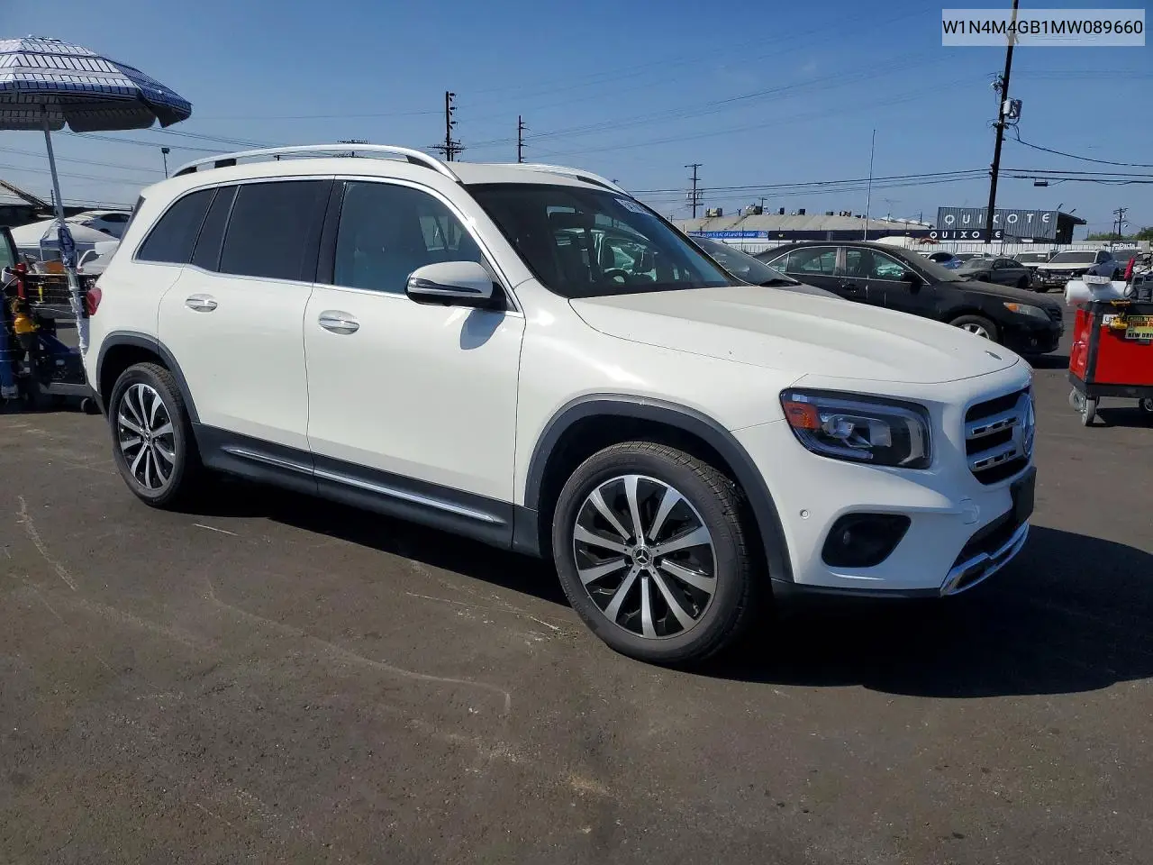 2021 Mercedes-Benz Glb 250 VIN: W1N4M4GB1MW089660 Lot: 54168186