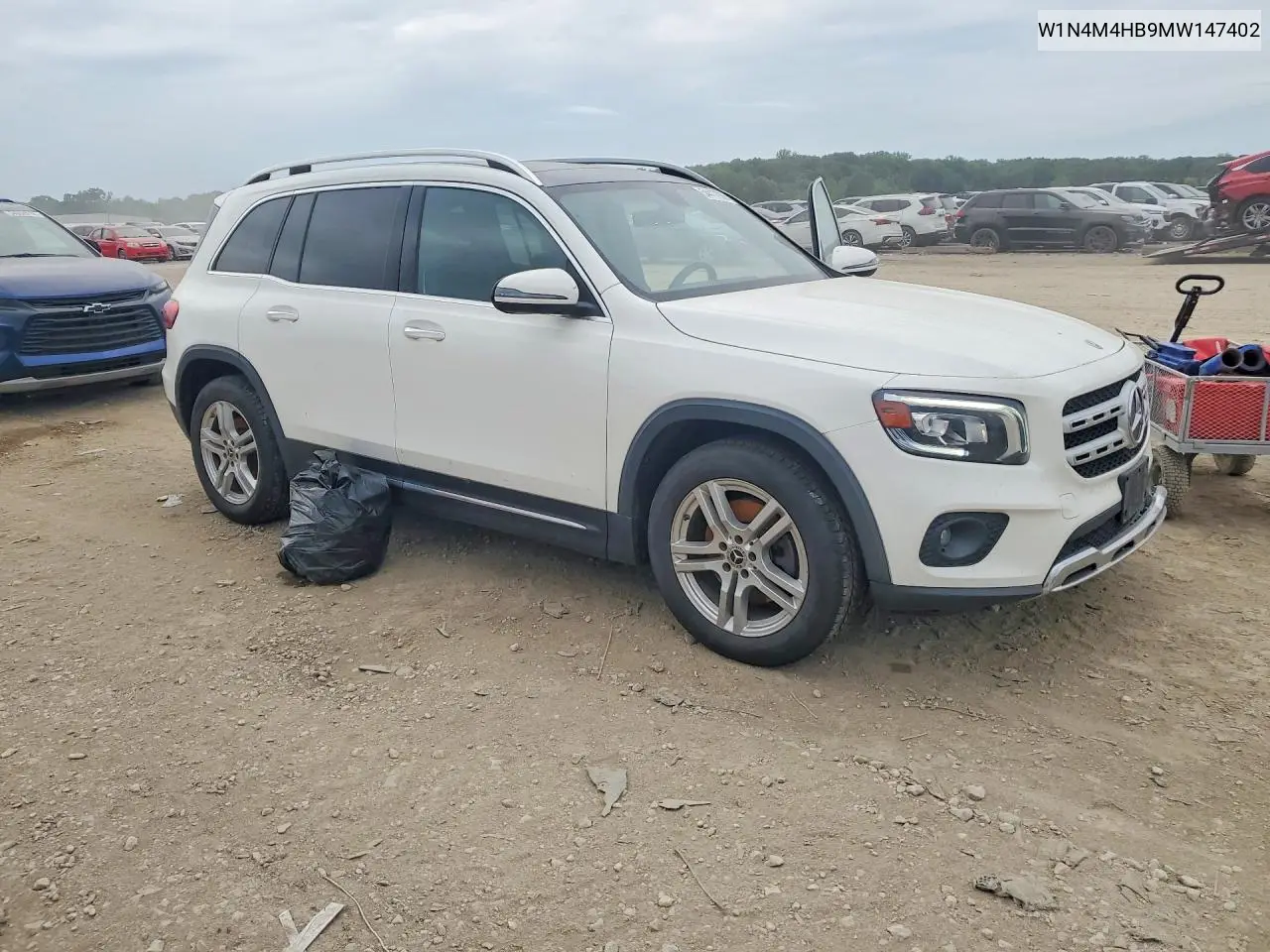 2021 Mercedes-Benz Glb 250 4Matic VIN: W1N4M4HB9MW147402 Lot: 54417936