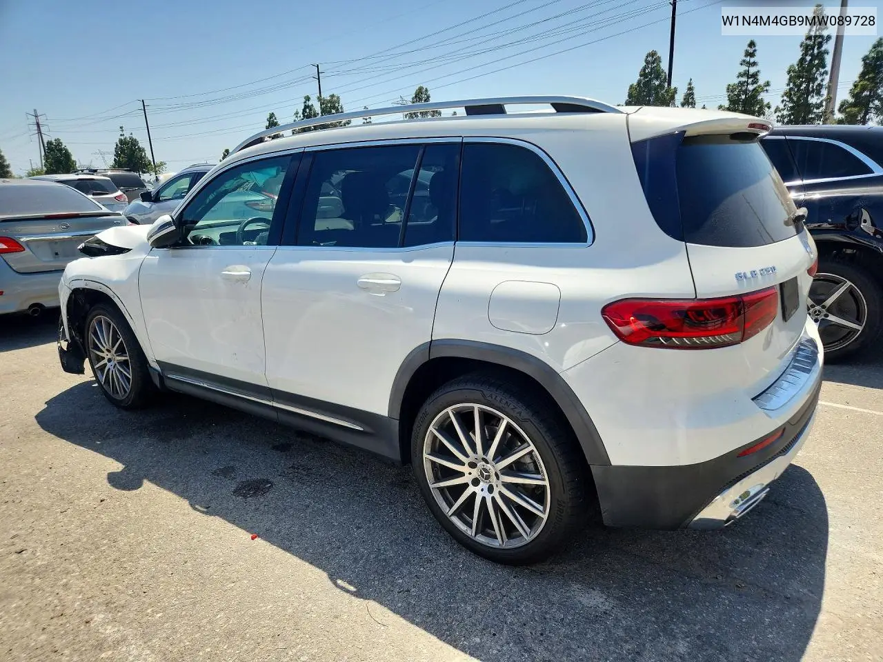 2021 Mercedes-Benz Glb 250 VIN: W1N4M4GB9MW089728 Lot: 54530296