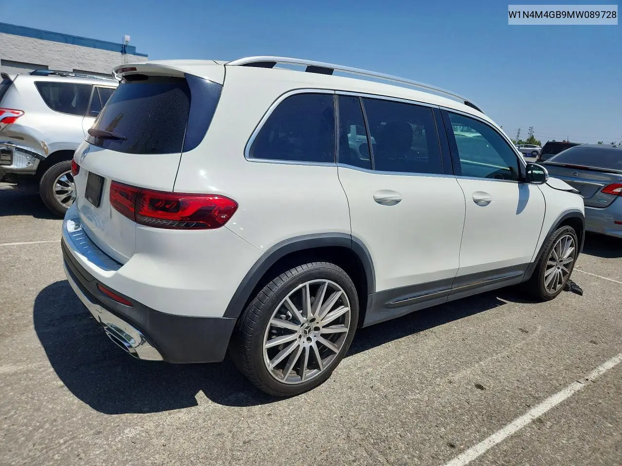 2021 Mercedes-Benz Glb 250 VIN: W1N4M4GB9MW089728 Lot: 54530296