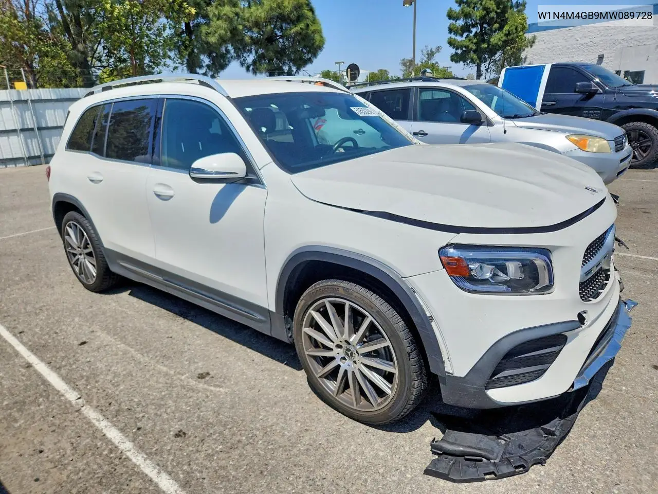 2021 Mercedes-Benz Glb 250 VIN: W1N4M4GB9MW089728 Lot: 54530296