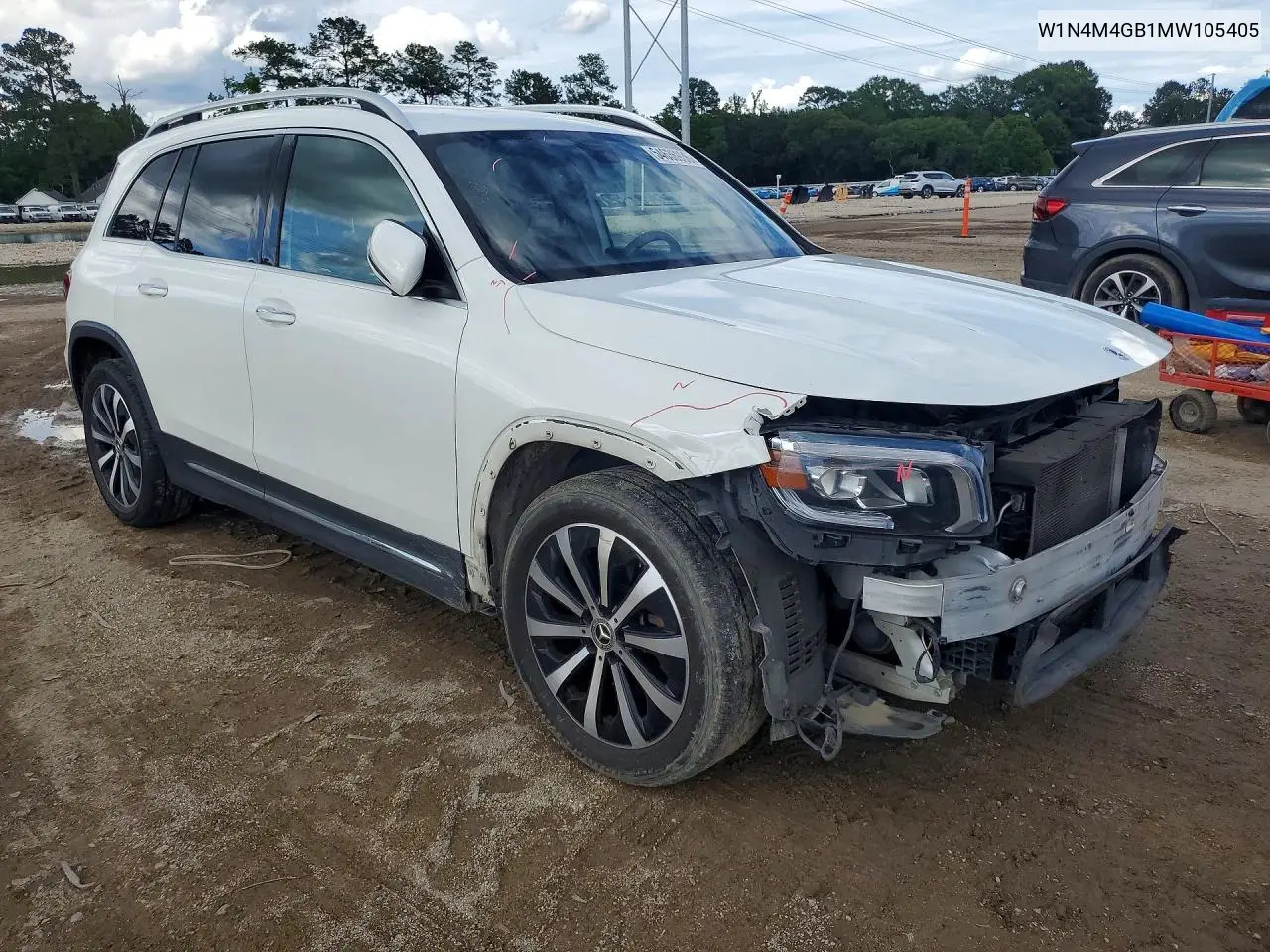 2021 Mercedes-Benz Glb 250 VIN: W1N4M4GB1MW105405 Lot: 54636936