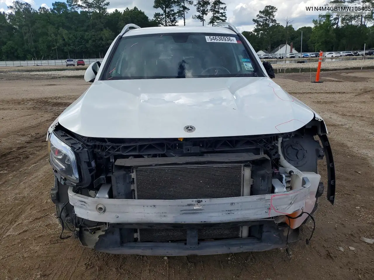 2021 Mercedes-Benz Glb 250 VIN: W1N4M4GB1MW105405 Lot: 54636936