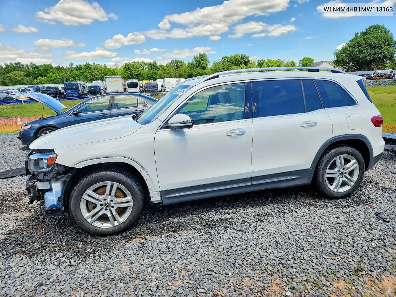2021 Mercedes-Benz Glb 250 4Matic VIN: W1N4M4HB1MW113163 Lot: 54639516