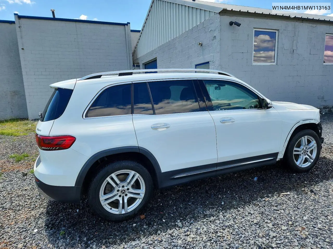 2021 Mercedes-Benz Glb 250 4Matic VIN: W1N4M4HB1MW113163 Lot: 54639516