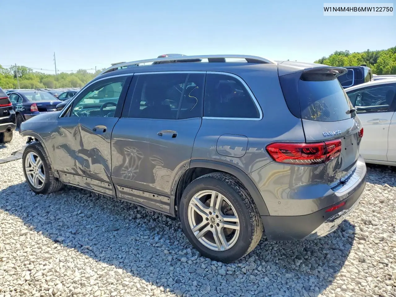 2021 Mercedes-Benz Glb 250 4Matic VIN: W1N4M4HB6MW122750 Lot: 54979836