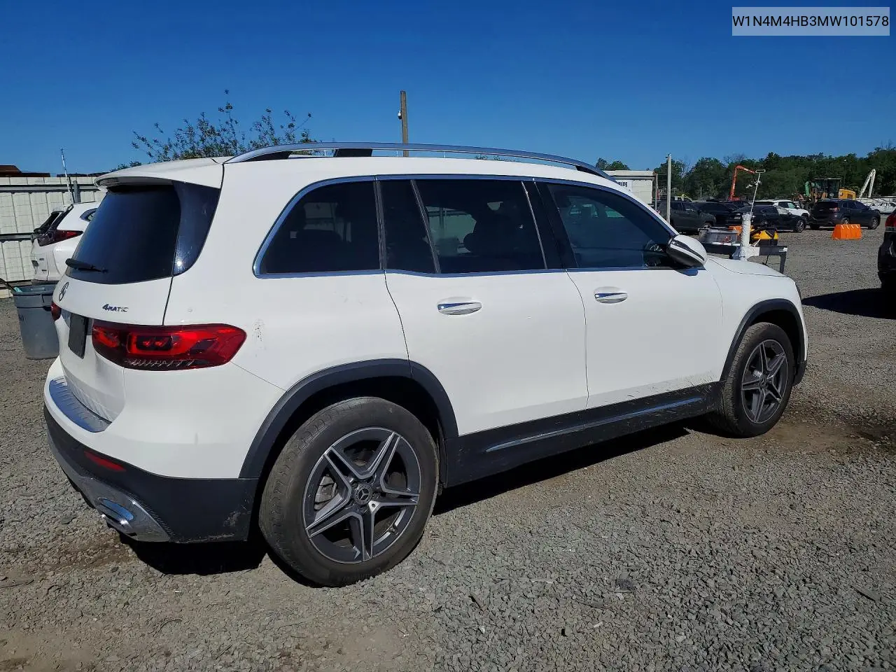 2021 Mercedes-Benz Glb 250 4Matic VIN: W1N4M4HB3MW101578 Lot: 55629016