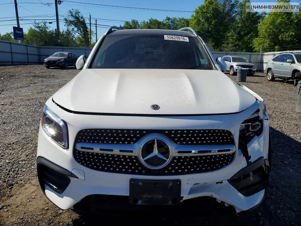 2021 Mercedes-Benz Glb 250 4Matic VIN: W1N4M4HB3MW101578 Lot: 55629016