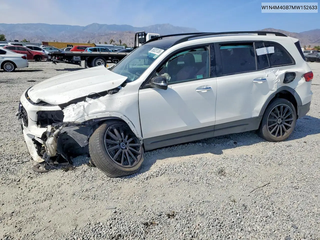 2021 Mercedes-Benz Glb 250 VIN: W1N4M4GB7MW152633 Lot: 56525136