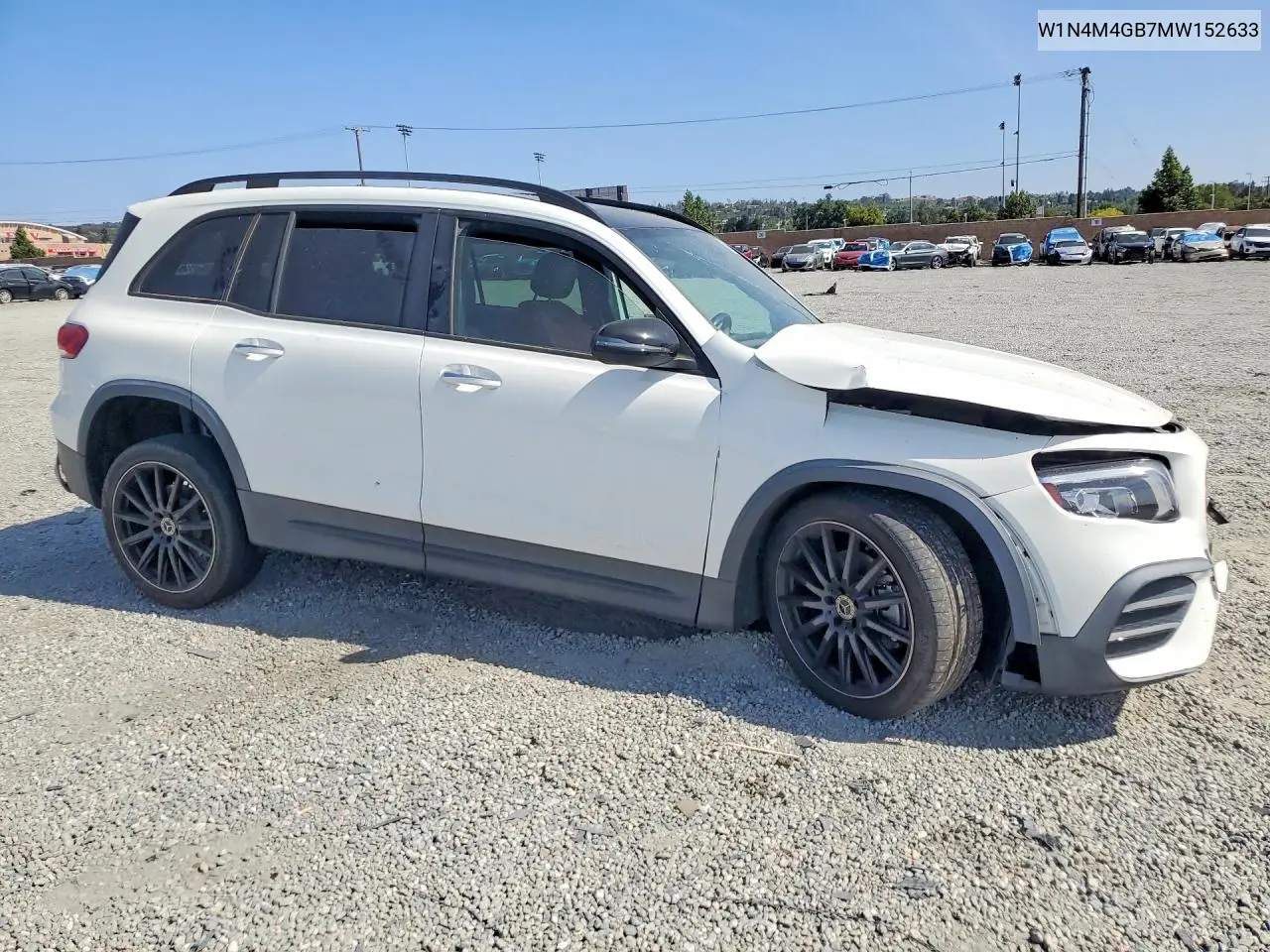 2021 Mercedes-Benz Glb 250 VIN: W1N4M4GB7MW152633 Lot: 56525136