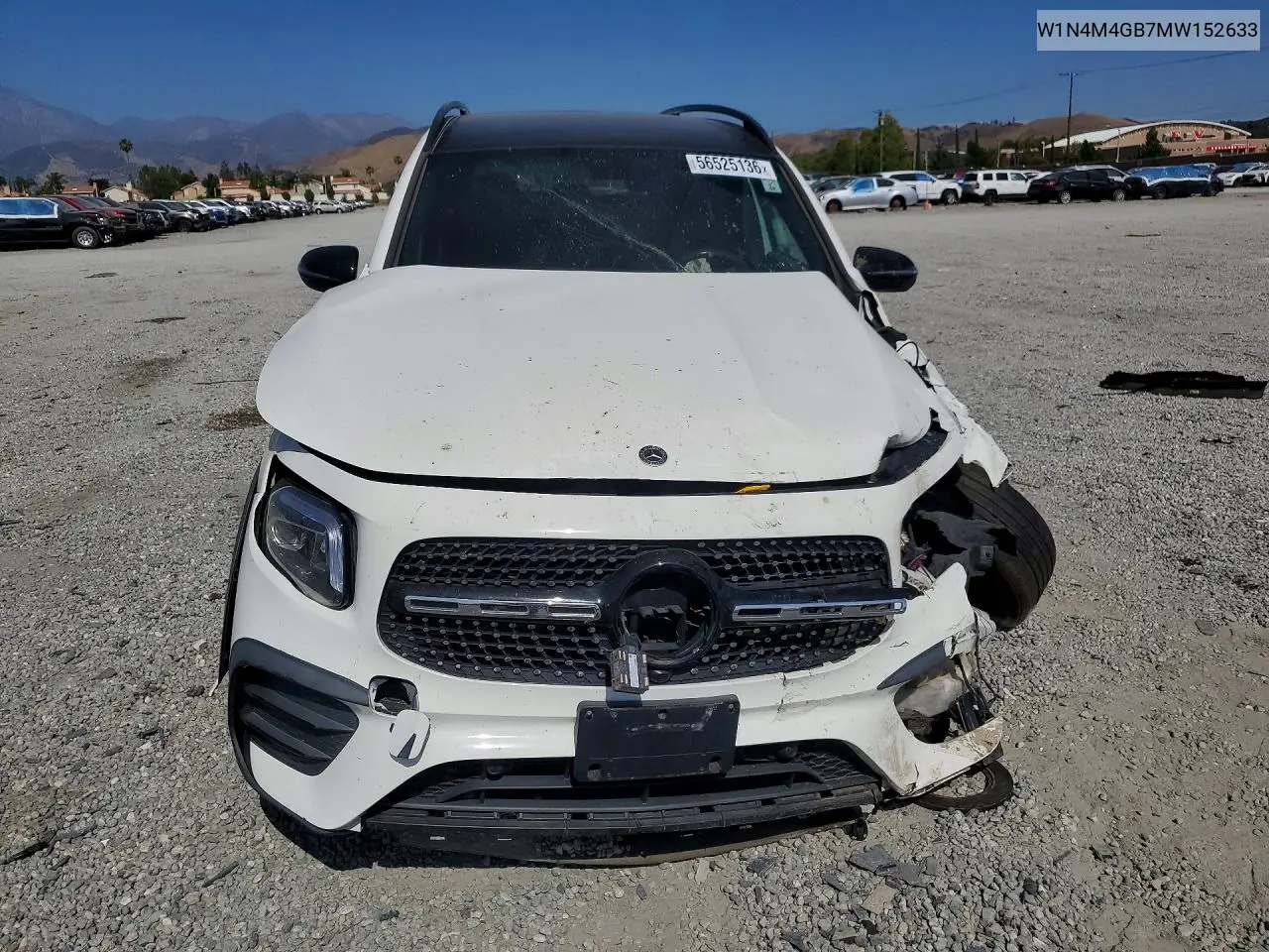2021 Mercedes-Benz Glb 250 VIN: W1N4M4GB7MW152633 Lot: 56525136
