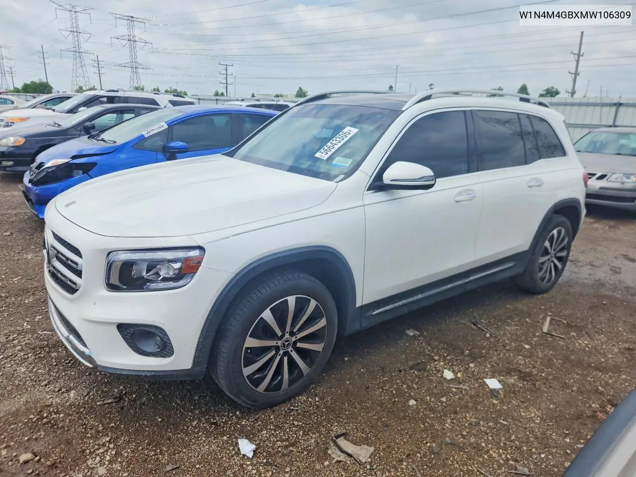 2021 Mercedes-Benz Glb 250 VIN: W1N4M4GBXMW106309 Lot: 56643306