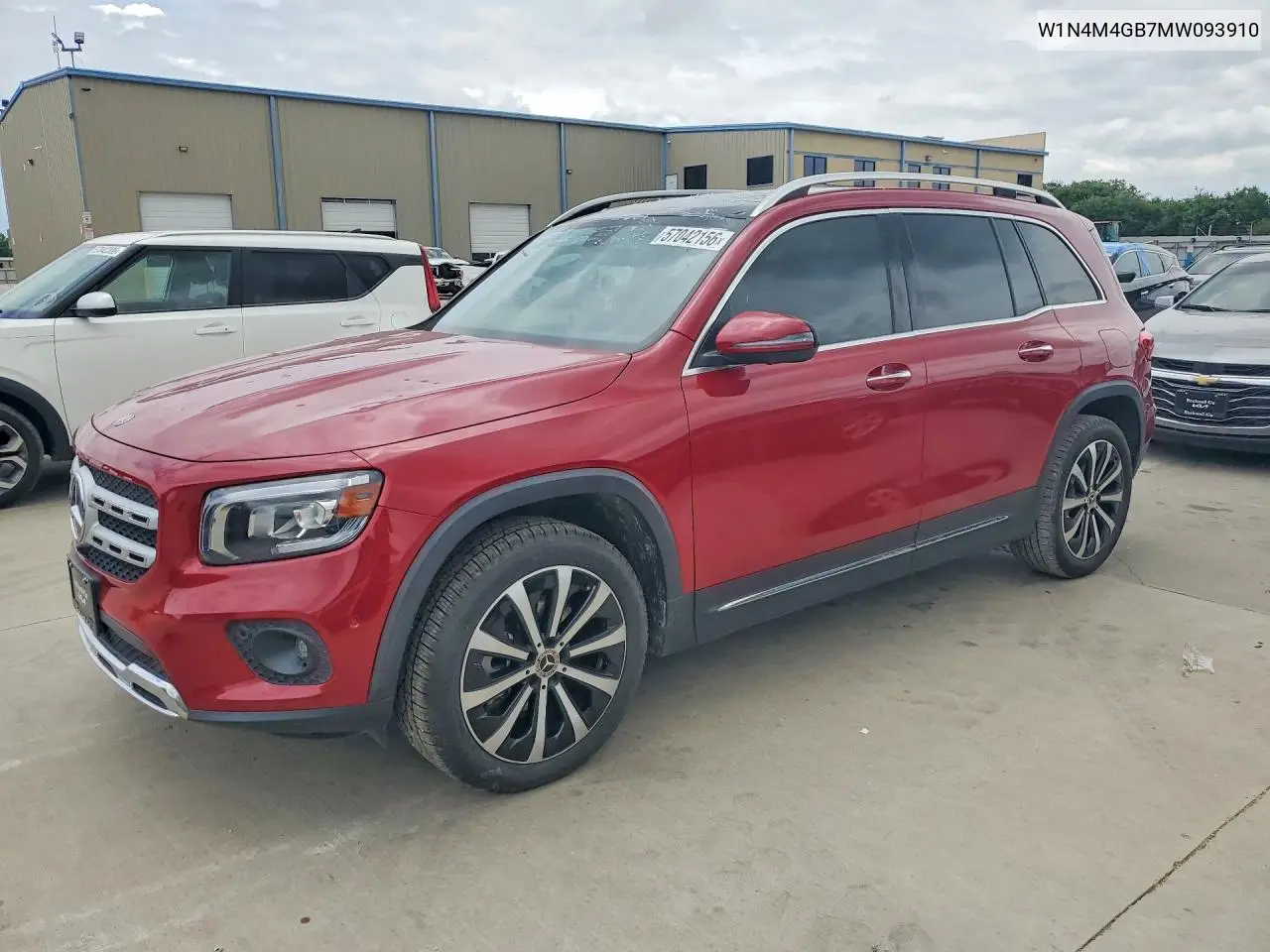 2021 Mercedes-Benz Glb 250 VIN: W1N4M4GB7MW093910 Lot: 57042156