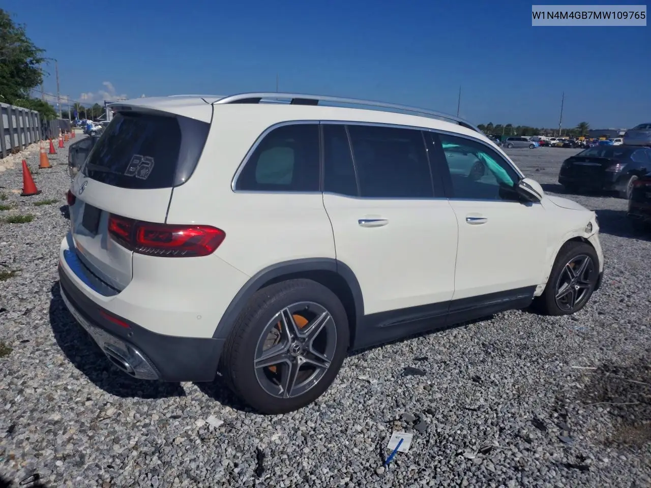 2021 Mercedes-Benz Glb 250 VIN: W1N4M4GB7MW109765 Lot: 57315486