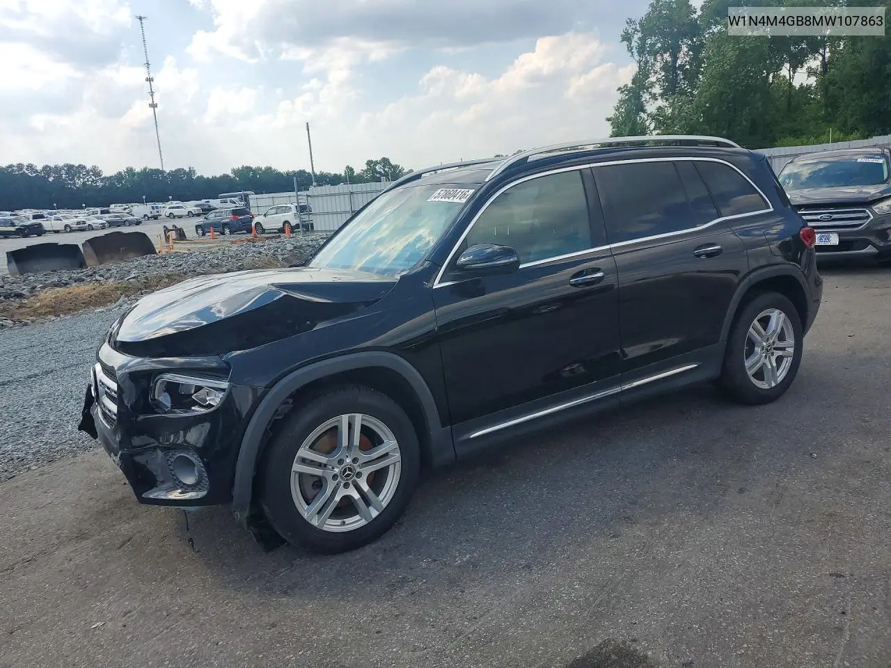 2021 Mercedes-Benz Glb 250 VIN: W1N4M4GB8MW107863 Lot: 57860416