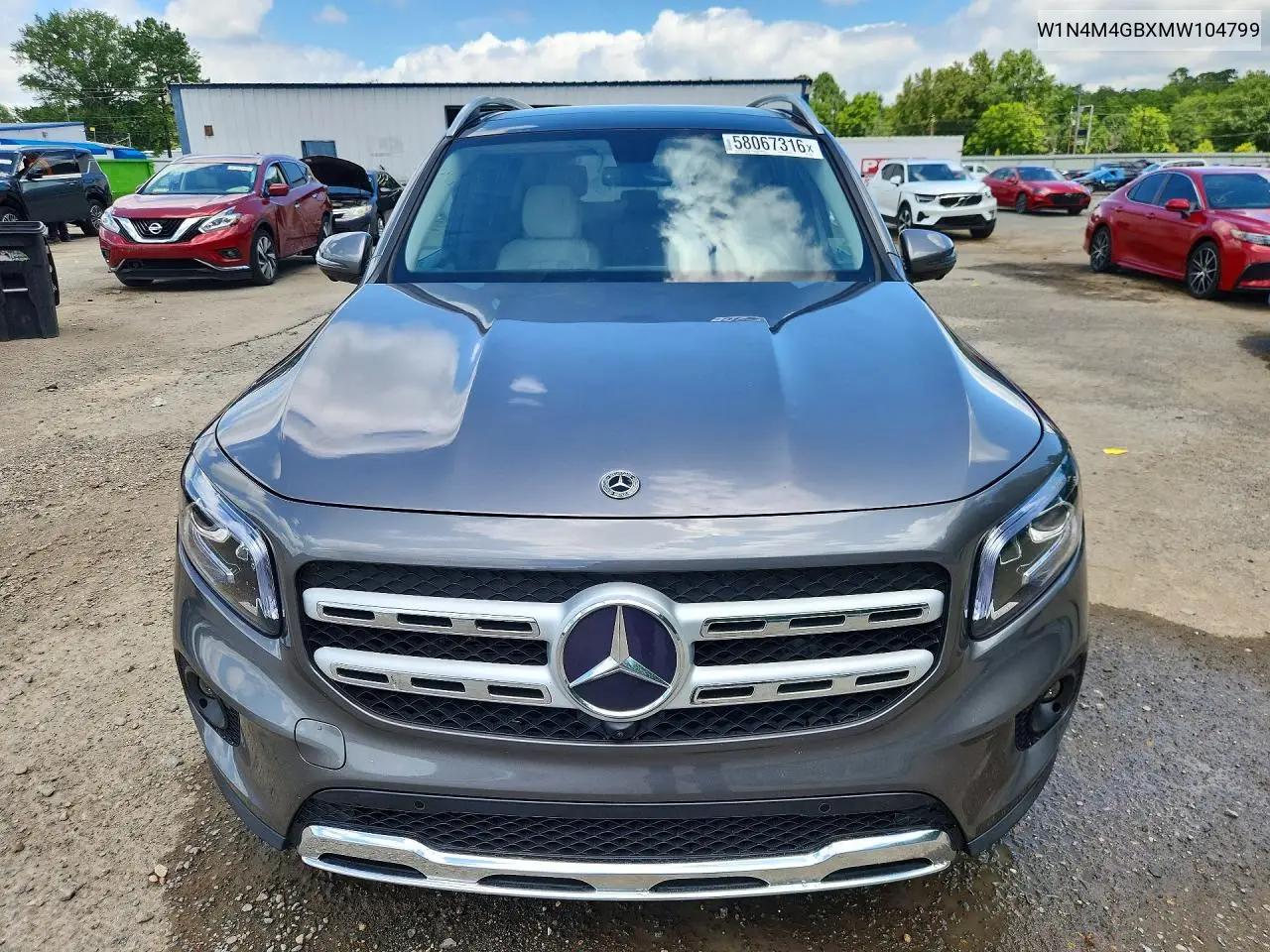 2021 Mercedes-Benz Glb 250 VIN: W1N4M4GBXMW104799 Lot: 58067316