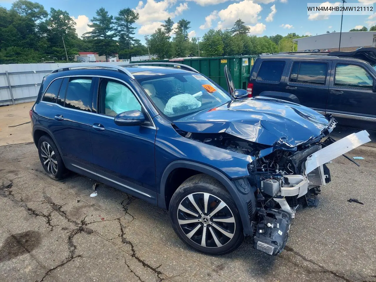2021 Mercedes-Benz Glb 250 4Matic VIN: W1N4M4HB2MW121112 Lot: 58638506