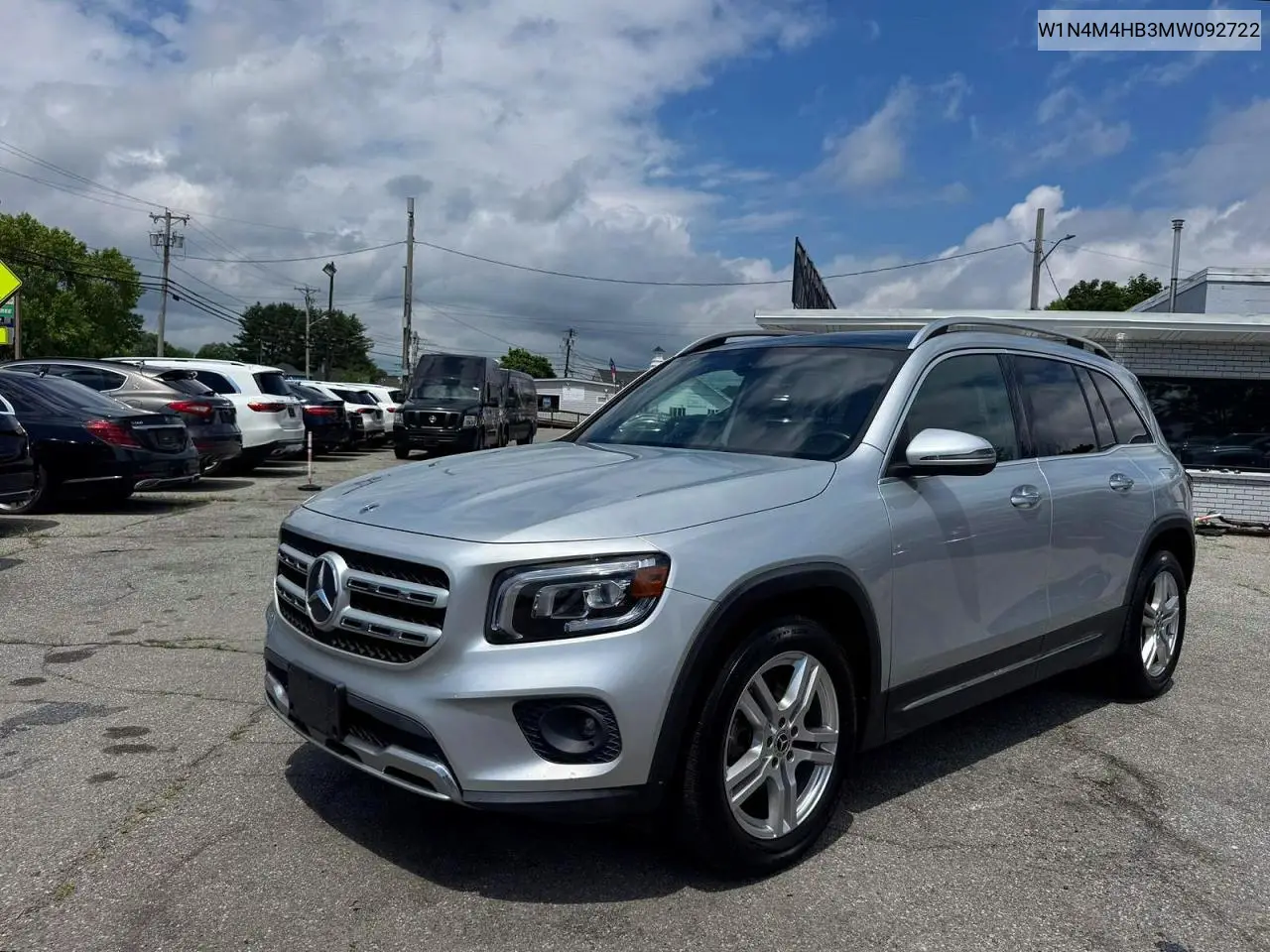 2021 Mercedes-Benz Glb 250 4Matic VIN: W1N4M4HB3MW092722 Lot: 59381906