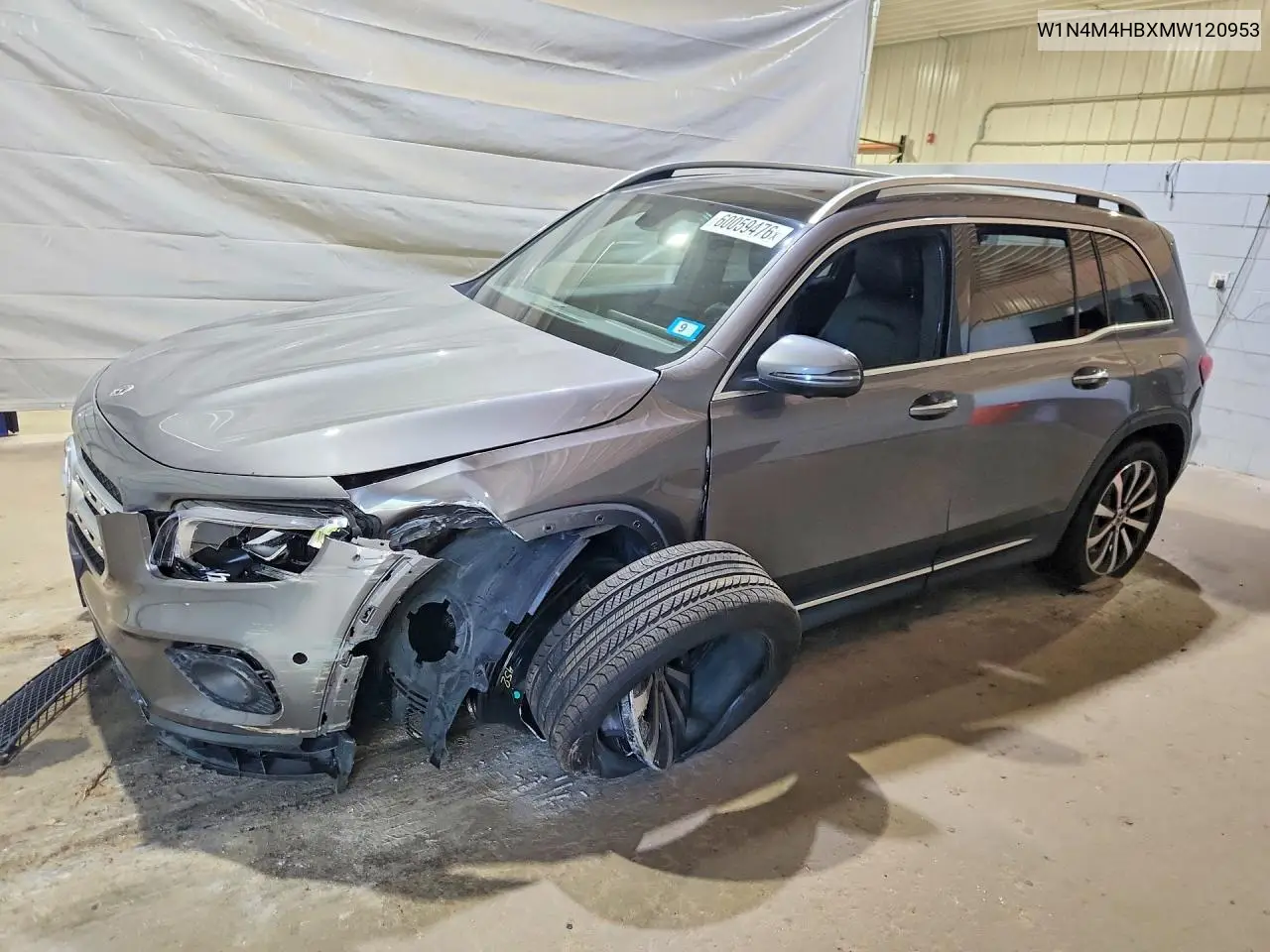 2021 Mercedes-Benz Glb 250 4Matic VIN: W1N4M4HBXMW120953 Lot: 60059476