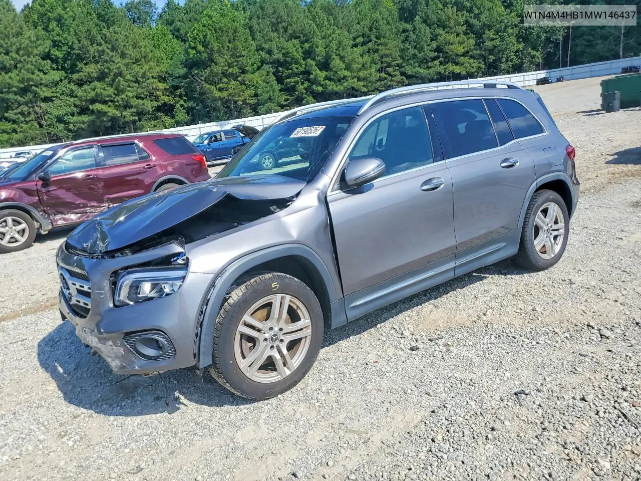 2021 Mercedes-Benz Glb 250 4Matic VIN: W1N4M4HB1MW146437 Lot: 60190526