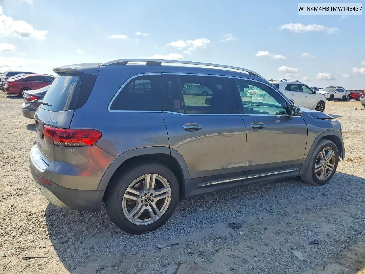 2021 Mercedes-Benz Glb 250 4Matic VIN: W1N4M4HB1MW146437 Lot: 60190526