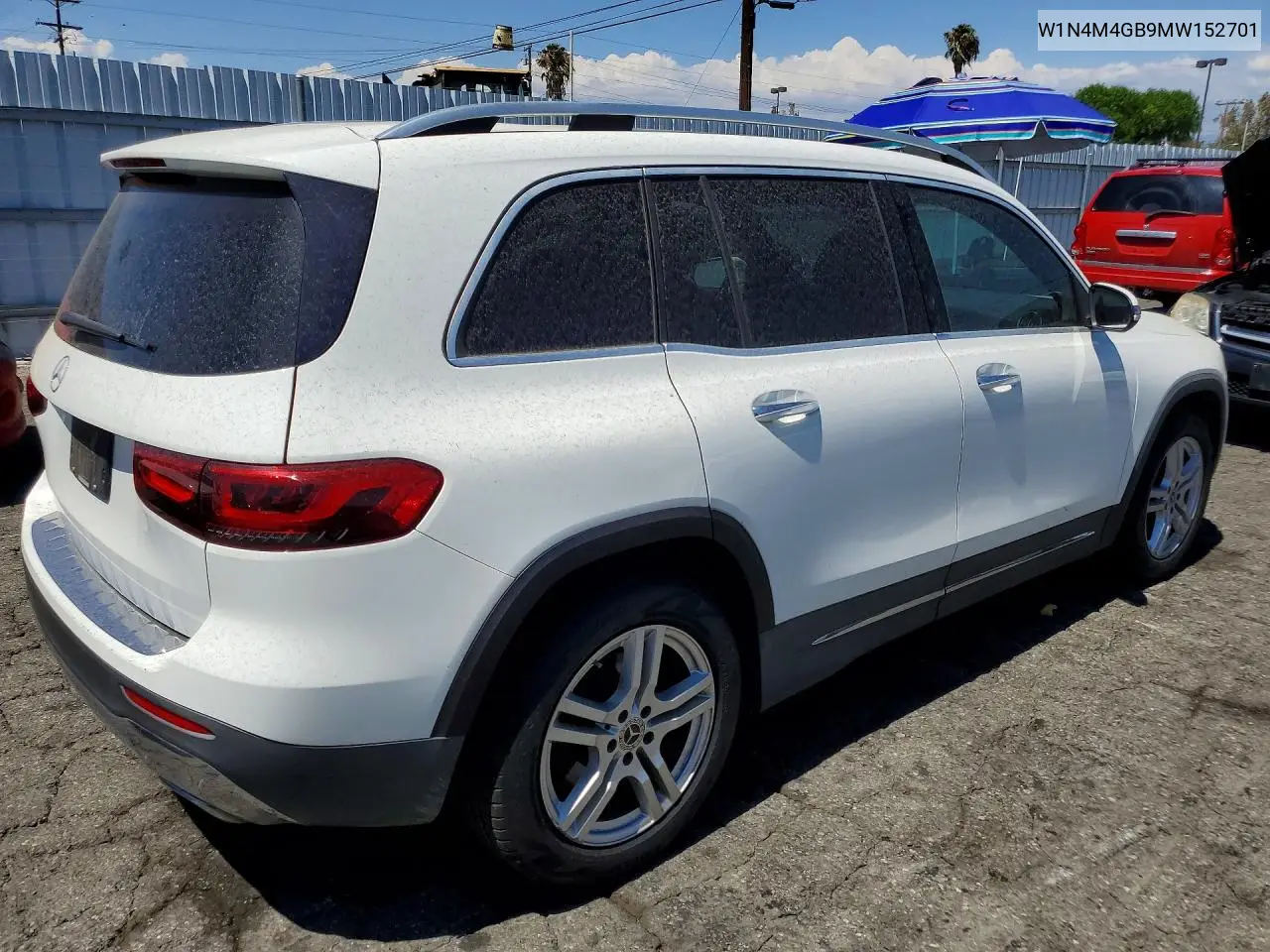 2021 Mercedes-Benz Glb 250 VIN: W1N4M4GB9MW152701 Lot: 60450276