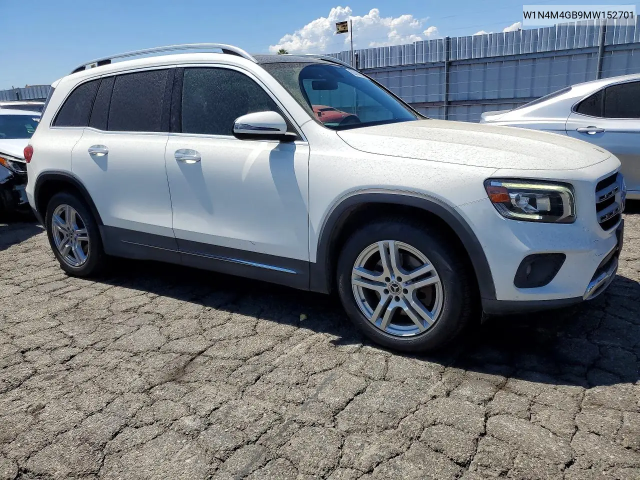 2021 Mercedes-Benz Glb 250 VIN: W1N4M4GB9MW152701 Lot: 60450276