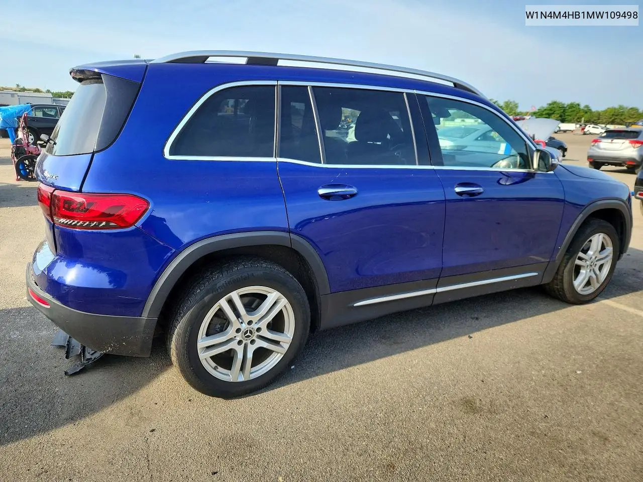 2021 Mercedes-Benz Glb 250 4Matic VIN: W1N4M4HB1MW109498 Lot: 60621416