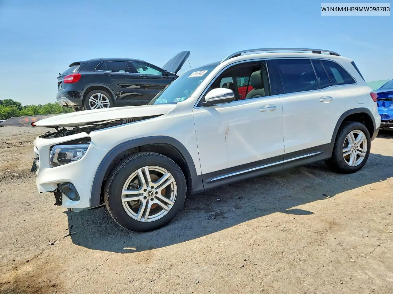 2021 Mercedes-Benz Glb 250 4Matic VIN: W1N4M4HB9MW098783 Lot: 61067946