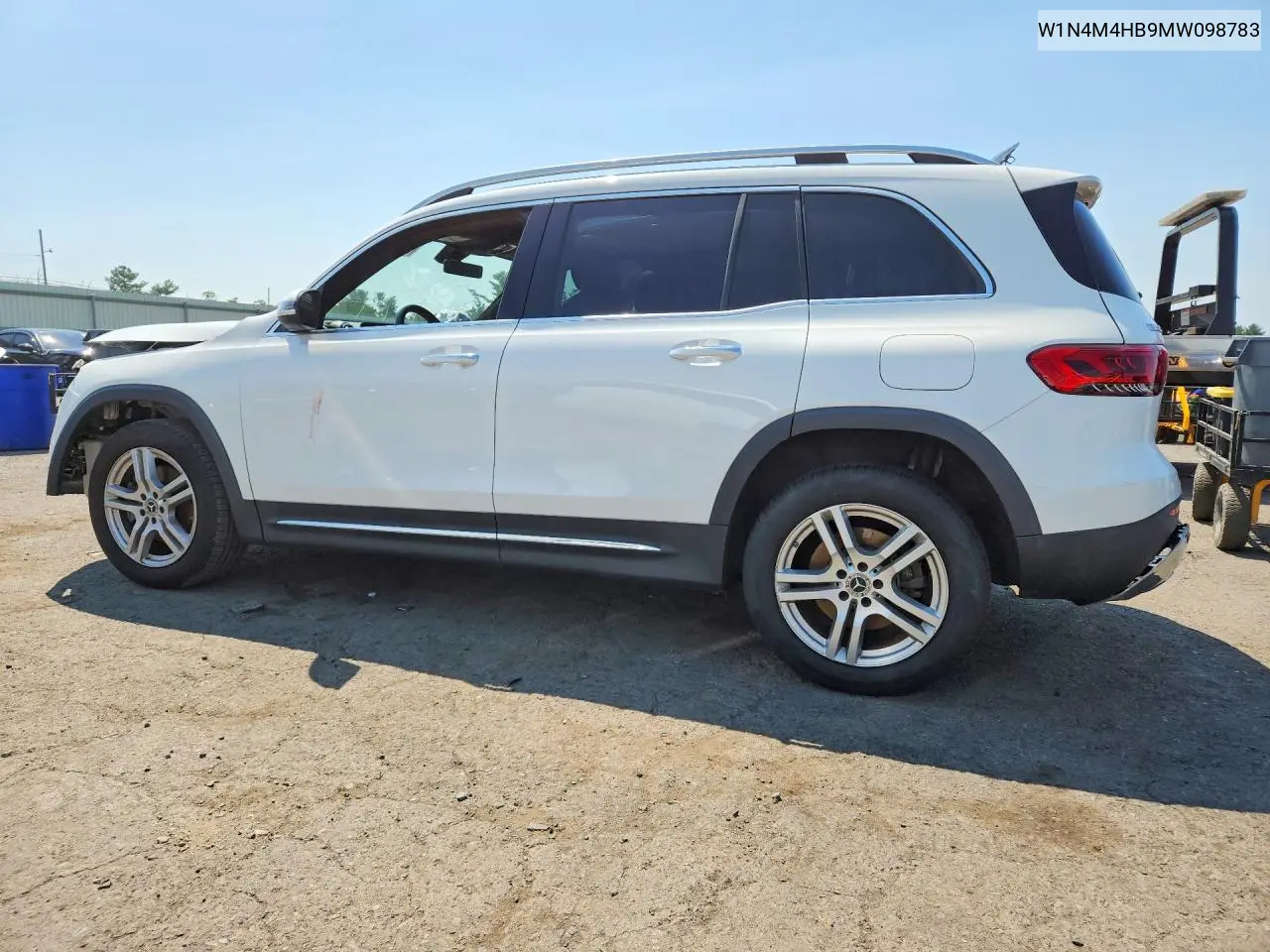 2021 Mercedes-Benz Glb 250 4Matic VIN: W1N4M4HB9MW098783 Lot: 61067946