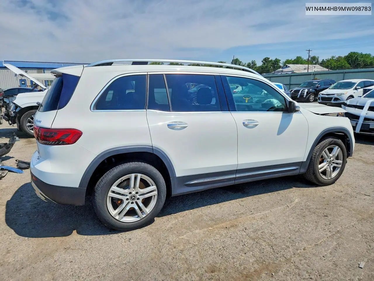 2021 Mercedes-Benz Glb 250 4Matic VIN: W1N4M4HB9MW098783 Lot: 61067946